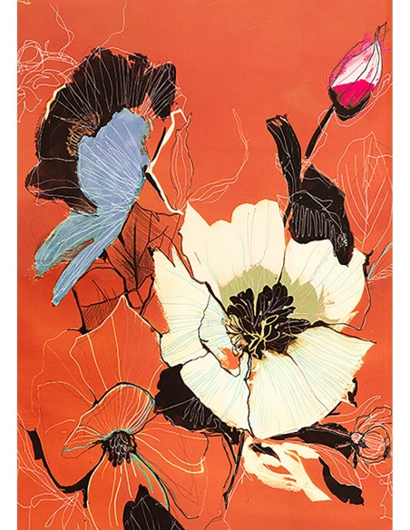 Flores (Naranja quemado, detalle)