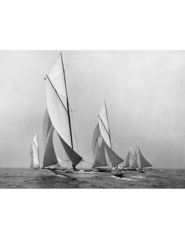 Saliboats navegando a favor del viento, aprox. 1900-1920
