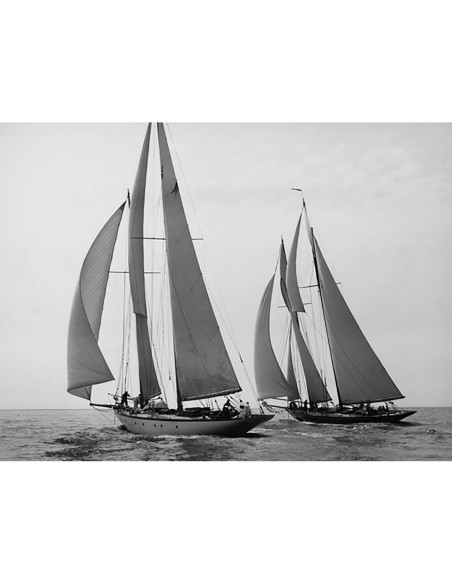 Carrera de veleros durante el crucero del Yacht Club
