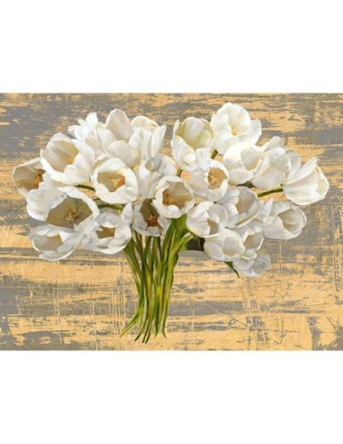 Tulipanes lavados (ceniza y dorado)