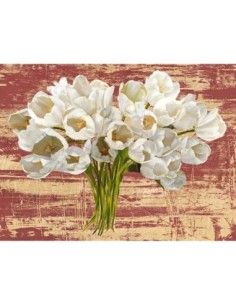 Tulipanes lavados (rojos y dorados)