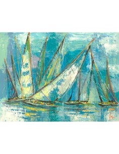 Velas color aguamarina