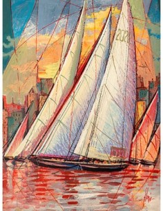 Llegada al atardecer