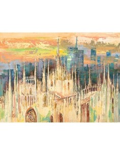 Puesta de sol sobre Milán