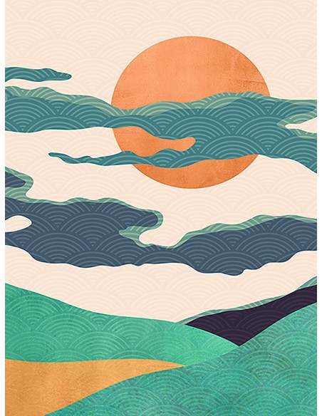 De nubes y tierra (detalle)