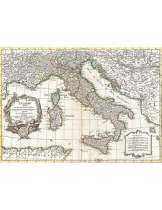 Mapa de Italia, 1770
