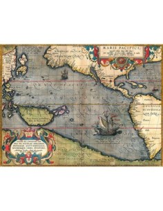 Mapa del Océano Pacífico, 1589