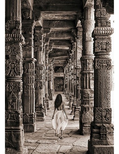 En el Templo, India (BW)