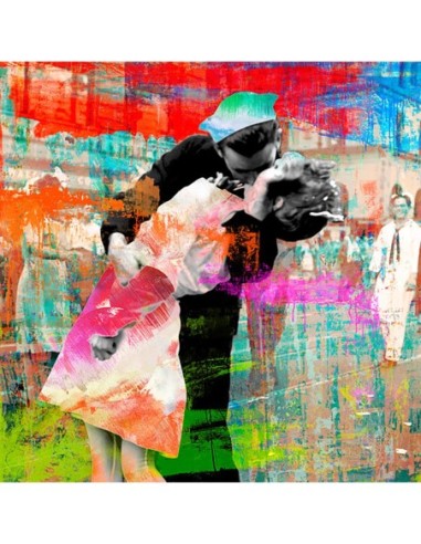 Besando la guerra adiós 2.0 (detalle)