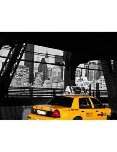 Taxi en el puente de Queensboro, Nueva York