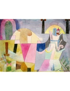 Columnas negras en un paisaje