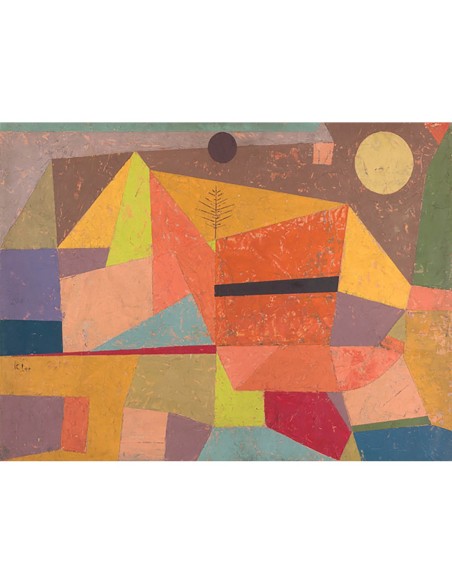 Alegre paisaje de montaña