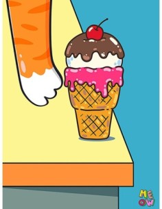 El gato está sobre la mesa I