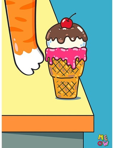 El gato está sobre la mesa I