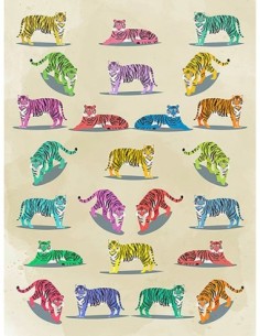 Patrón de vida silvestre II (multicolor)