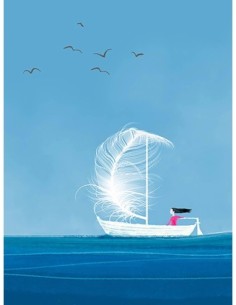 Navegando por el mar tranquilo (detalle)