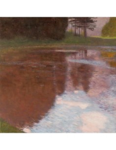 Estanque tranquilo cerca de Salzburgo