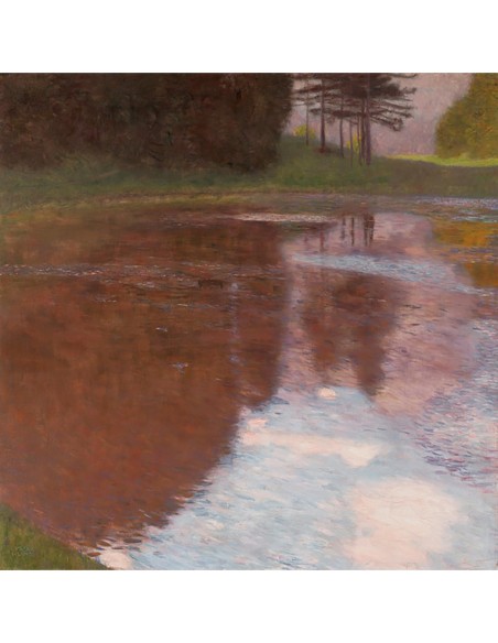 Estanque tranquilo cerca de Salzburgo