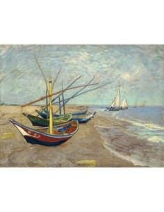 Barcos de pesca en la playa de Les Saintes-Maries-de-la-Mer
