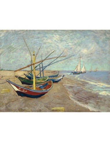 Barcos de pesca en la playa de Les Saintes-Maries-de-la-Mer