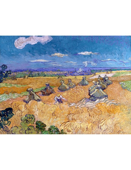 Campos de trigo con segador, Auvers