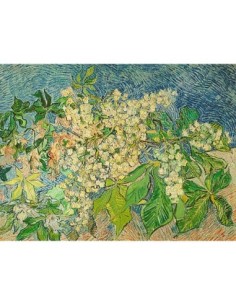 Rama de castaño en flor