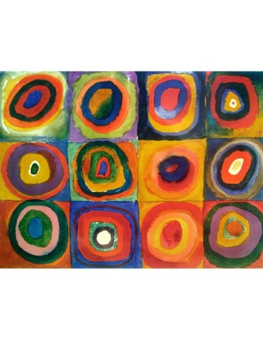 Cuadrados con círculos concéntricos