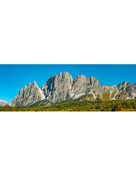 Pomagagnon y alerces en otoño, Cortina d'Ampezzo, Dolomitas Italia