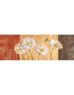 Amapolas sobre fondo liso