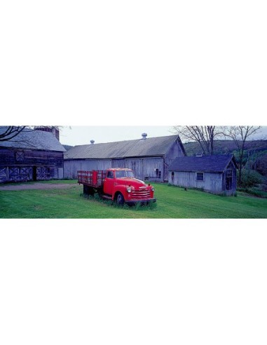 Camioneta vintage roja