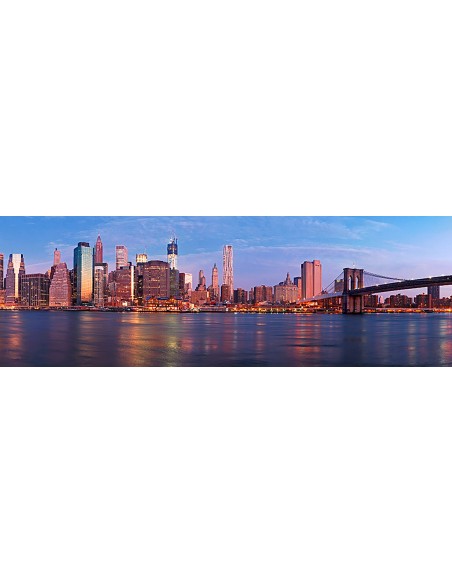 Manhattan y el puente de Brooklyn, Nueva York