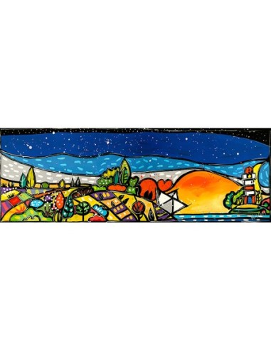 Es una puesta de sol romántica