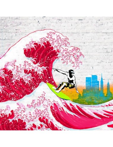 Surfeando en Nueva York (detalle)